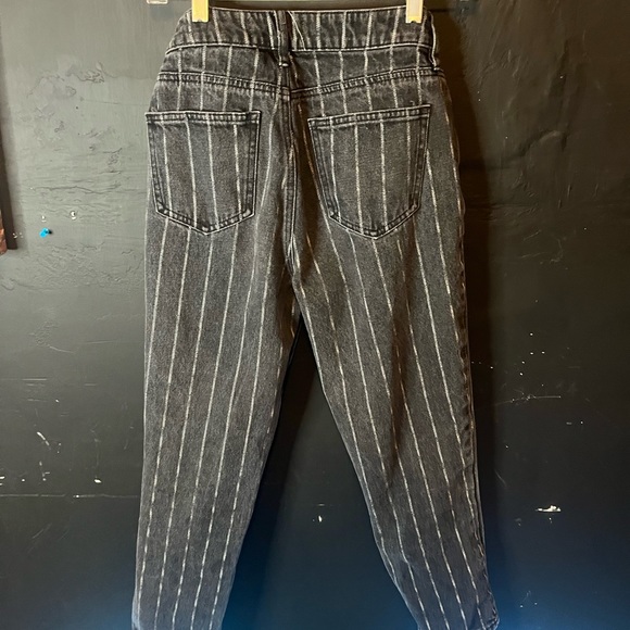 pacsun • pinstriped mom jeans - Picture 4 of 7